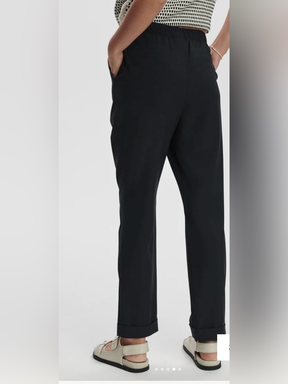 Varley Alana slim tapered cuff pant size extra large black nwt - Picture 3 of 3